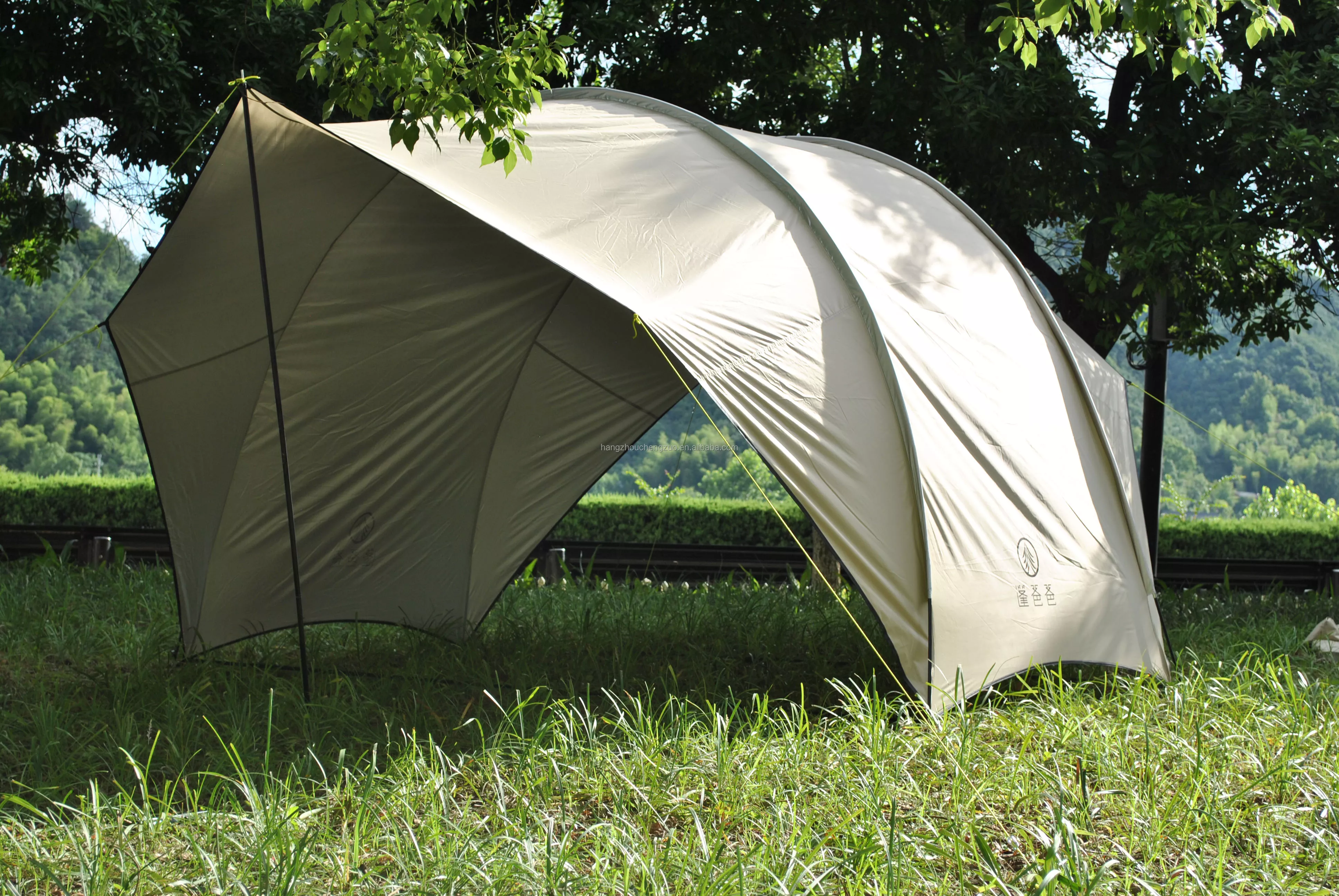 Cheap Goat Tents CZX 630 Camping Tent Portable Waterproof khaki Eggshell Canopy,Camping Shelter Lightweight Sunshade for Snow Camping Outdoor   